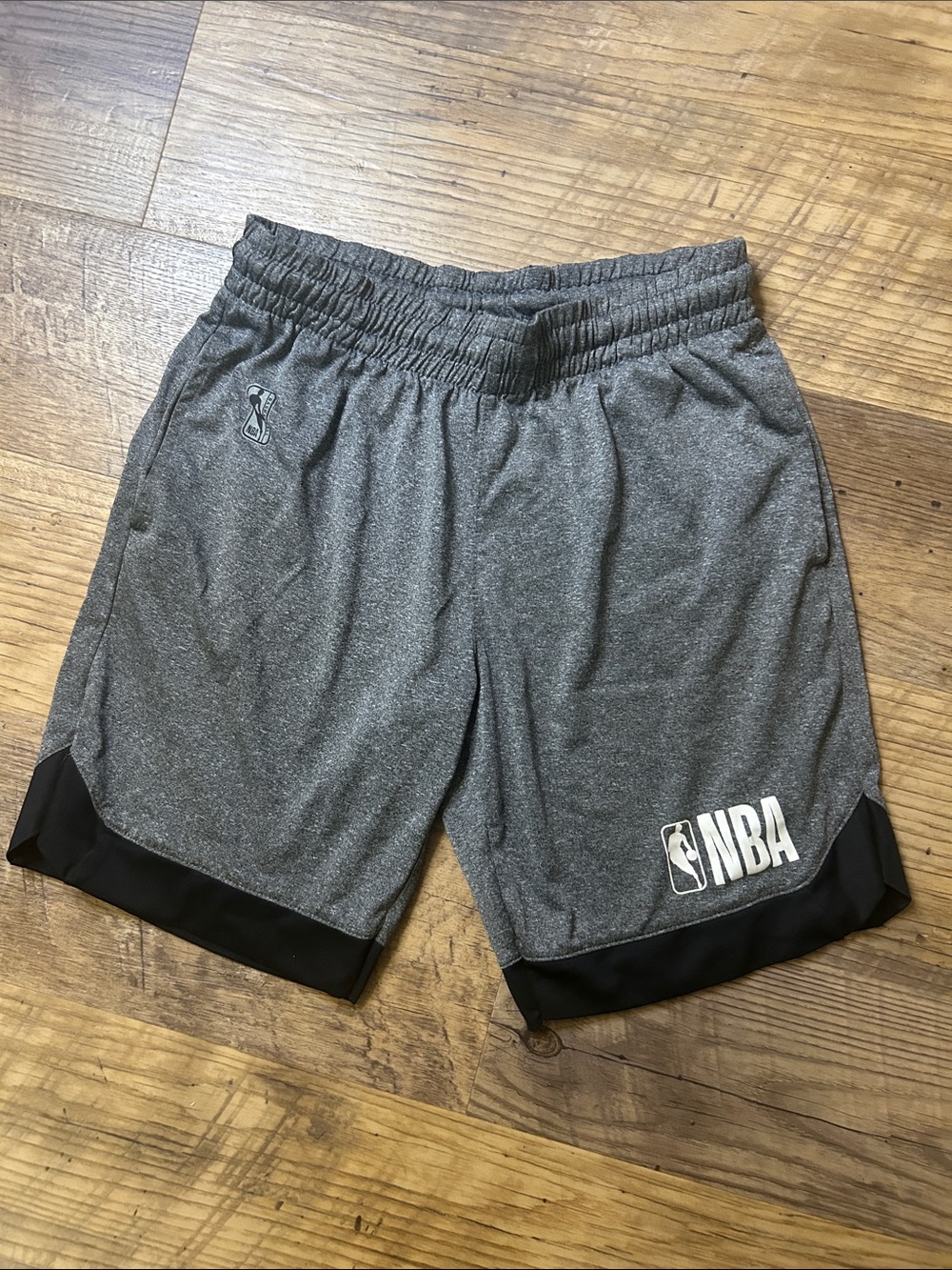 NBA Gray Athletic Shorts with Black Trim